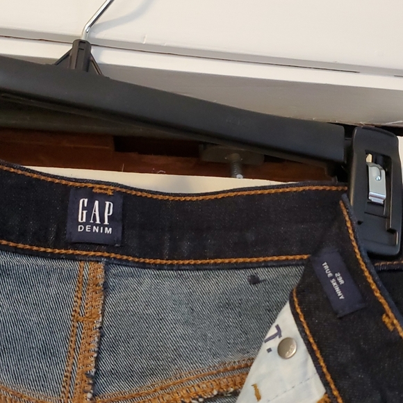 GAP High Rise True Skinny Dark Denim Jeans - Picture 2 of 2